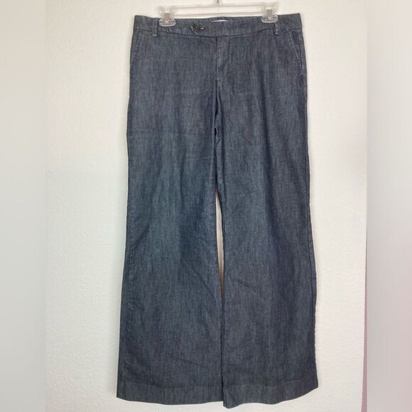 Gap Y2K dark wash wide leg trouser jeans mint condition Annie Hall vibes 🎉 - Picture 1 of 7